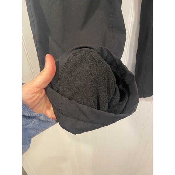 Eddie Bauer Fleece Lined Pants Black Women’s Sz 8 Hiking Outdoor Nature Camping - Picture 2 of 5